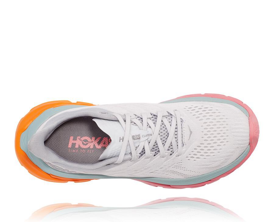 Tenis Hoka One One Mujer Blancos - Clifton Edge - ZMIE74605